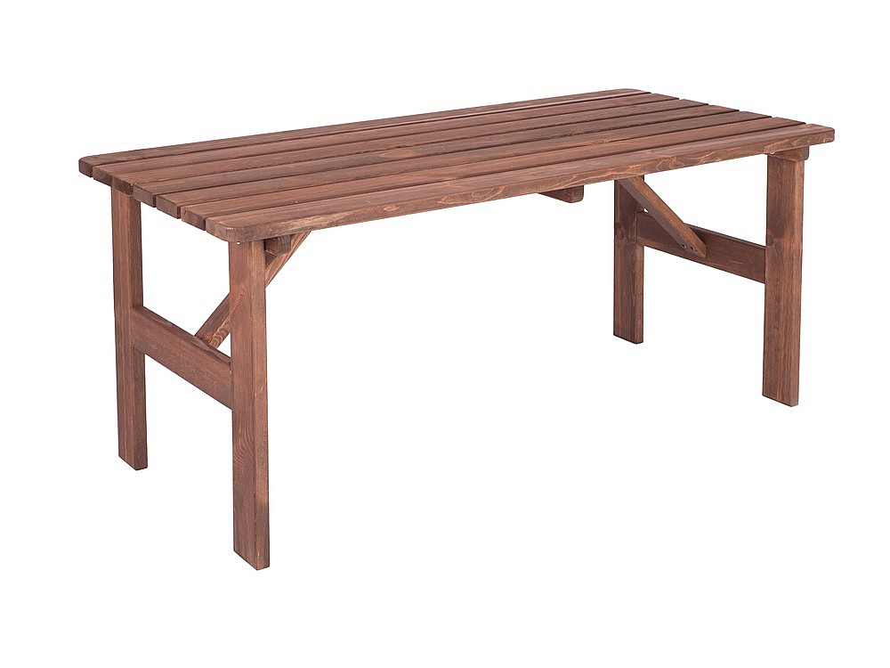 Masivní stůl z borovice dřevo mořené 30 mm (různé délky) 200 cm