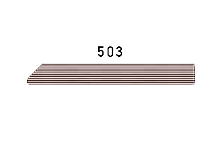 Soklová lišta lískový ořech 9556 503, 78x10x4500/6000 mm, TWINSON 10 × 78 × 6000 mm