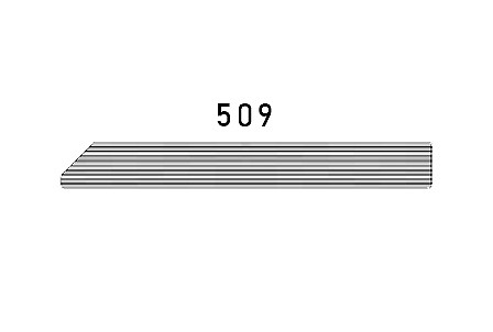Soklová lišta říční kámen 9556 509, 78x10x4500/6000 mm, TWINSON 10 × 78 × 6000 mm
