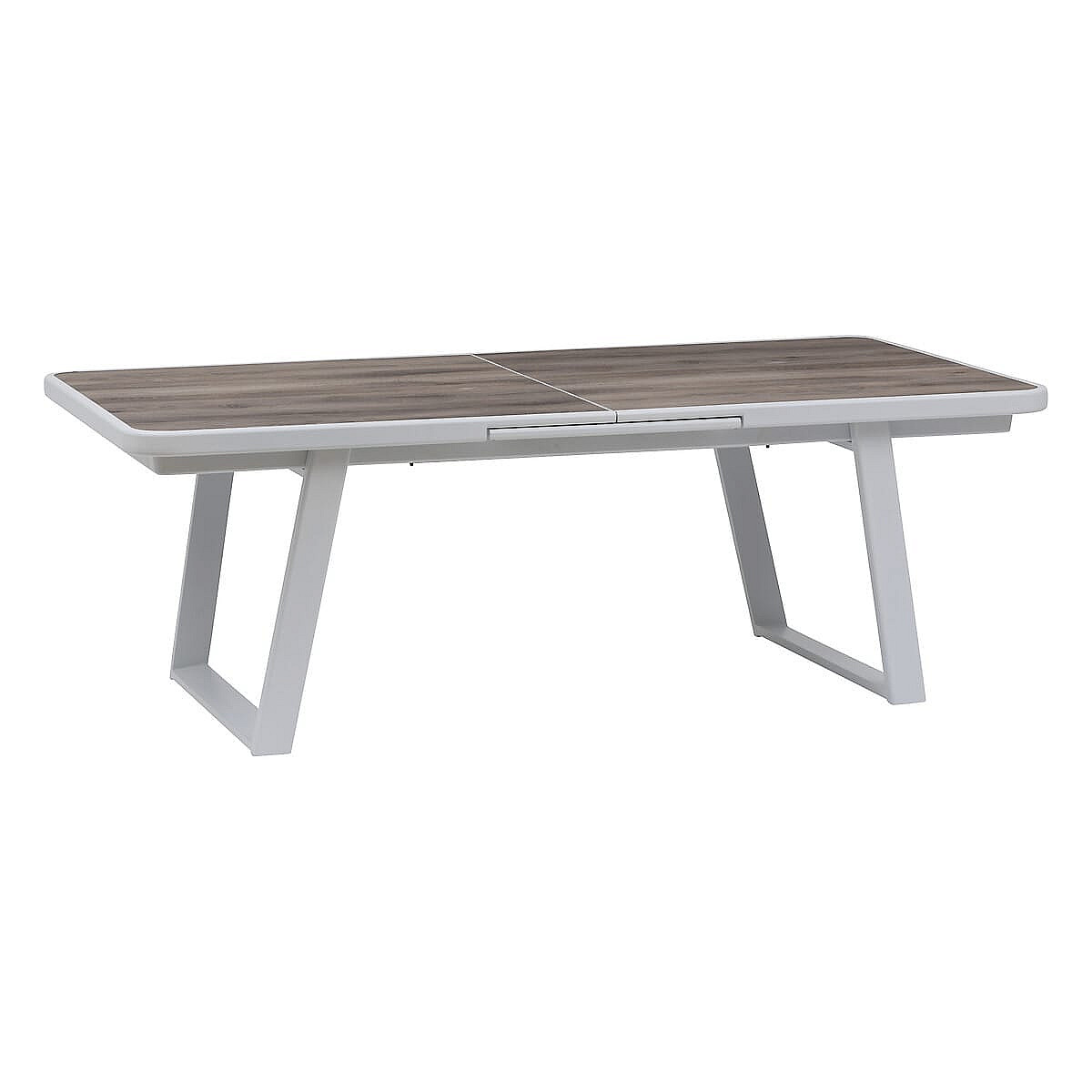 DEOKORK Hliníkový stůl GALIA 220/280x113 cm (bílá)