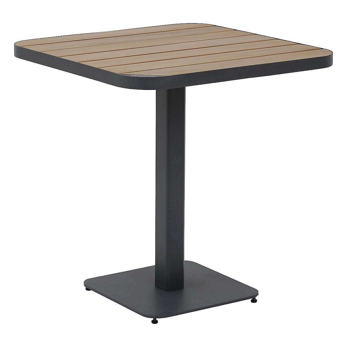 DEOKORK Hliníkový stůl CAPRI 70x70 cm (antracit)
