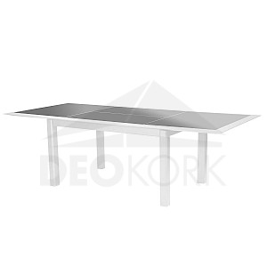 Hliníkový stůl VERMONT 216/316 cm (bílá)