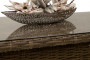 Ratanový stůl výsuvný jídelní/odkládací 150 x 80 cm BORNEO LUXURY (hnědá)