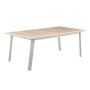 Hliníkový stůl NOVARA 220/314 cm (bílá)