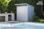 Zahradní domek BIOHORT Avantgarde A7 260 × 260 cm (stříbrná metalíza)