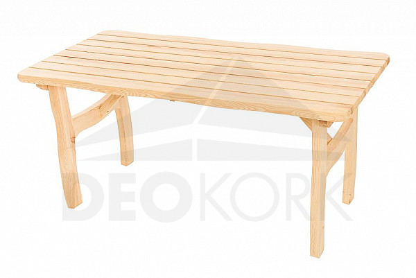Masivní zahradní stůl z borovice VIKING (40 mm) - různé délky
