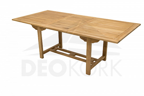Zahradní obdelníkový stůl MONTANA 160/210 x 90 cm (teak)