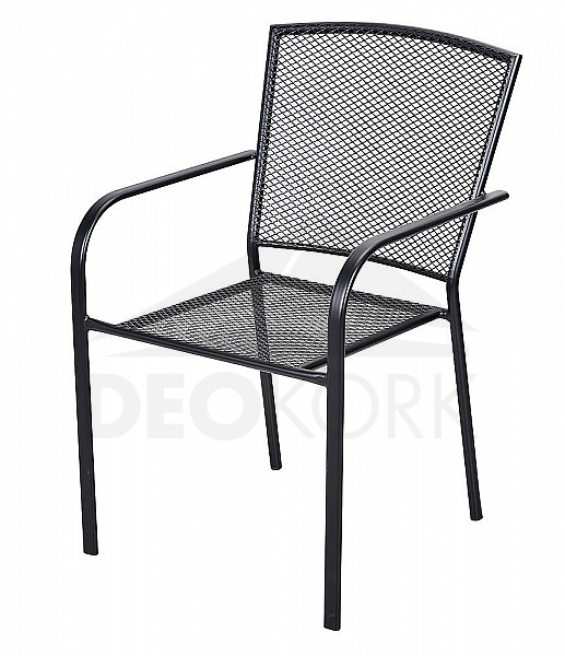 Kovová židle MAYA (černá)