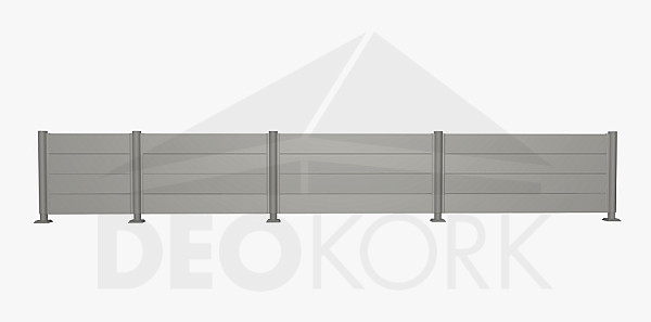 Zástěna na ochranu soukromí 90 cm (šedý křemen metalíza) - různé délky