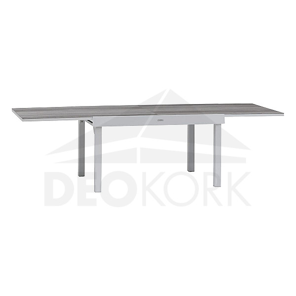 Hliníkový stůl VALENCIA 135/270 cm (bílá)