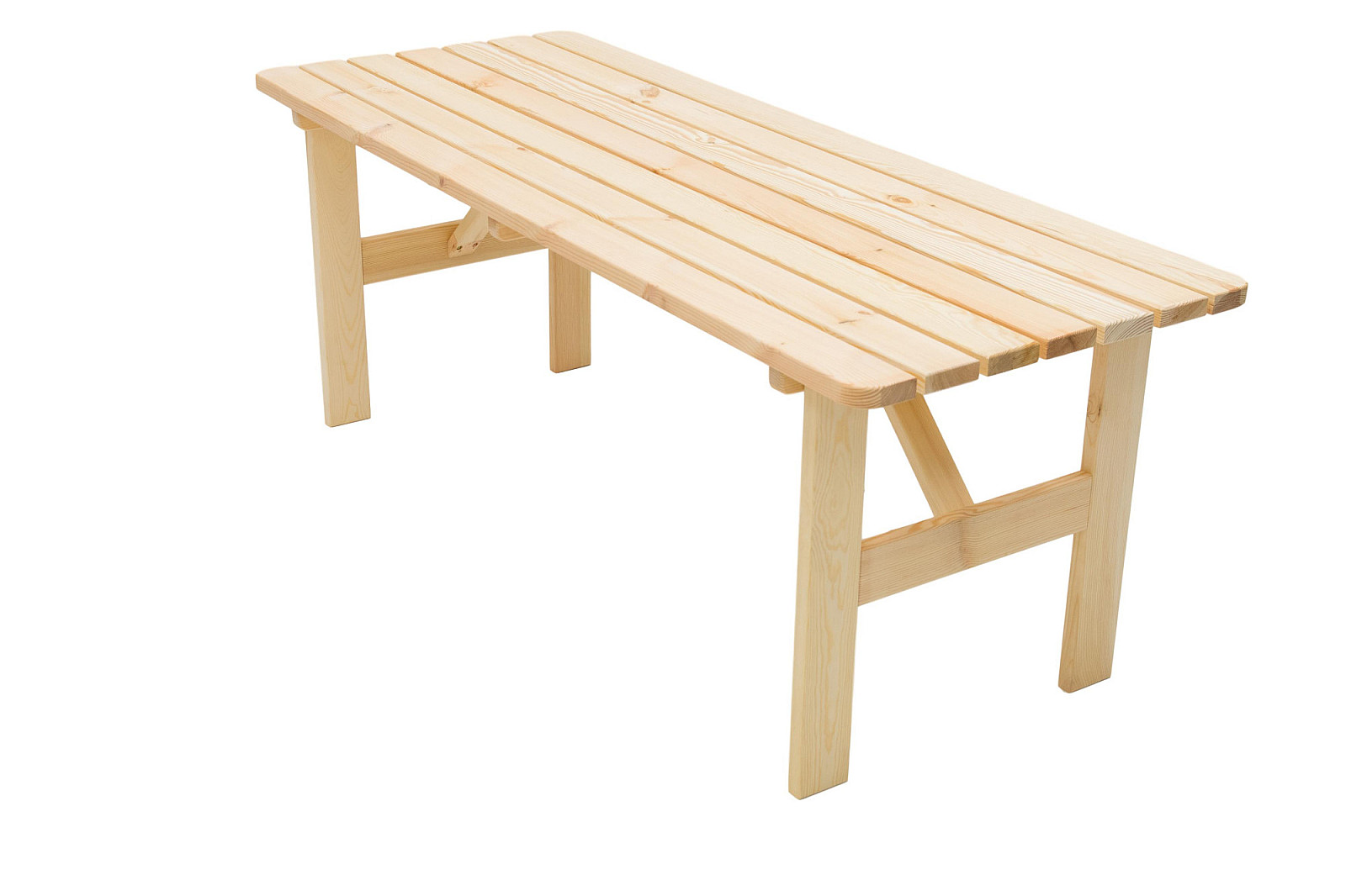 Masivní stůl z borovice dřevo 30 mm (různé délky) 200 cm