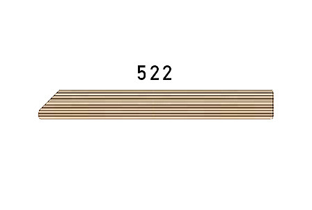 Soklová lišta vlašský ořech 9556 522, 78x10x4500/6000 mm, TWINSON 10 × 78 × 4500 mm