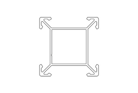 Levně CLICK SYTÉM Podkladový hliníkový profil 4S 9235, 50x50x6000 mm, TWINSON