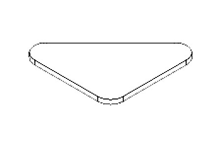 Levně CLICK SYTÉM Gumová podložka trojúhelník, 8 mm 9244, TWINSON