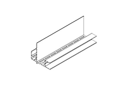 Levně Nadokenní dokončovací profil s ventilační mřížkou 9570, 3000 mm, TWINSON O-WALL Hnědý profil