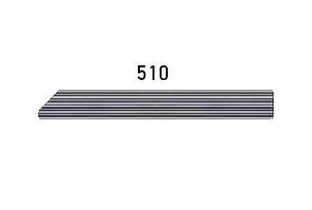 Soklová lišta šedá břidlice 9556 510, 78x10x4500/6000 mm, TWINSON 10 × 78 × 4500 mm