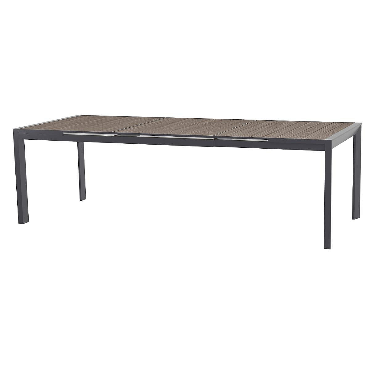 DEOKORK Hliníkový stůl LIVORNO 214/274x110 cm (antracit)