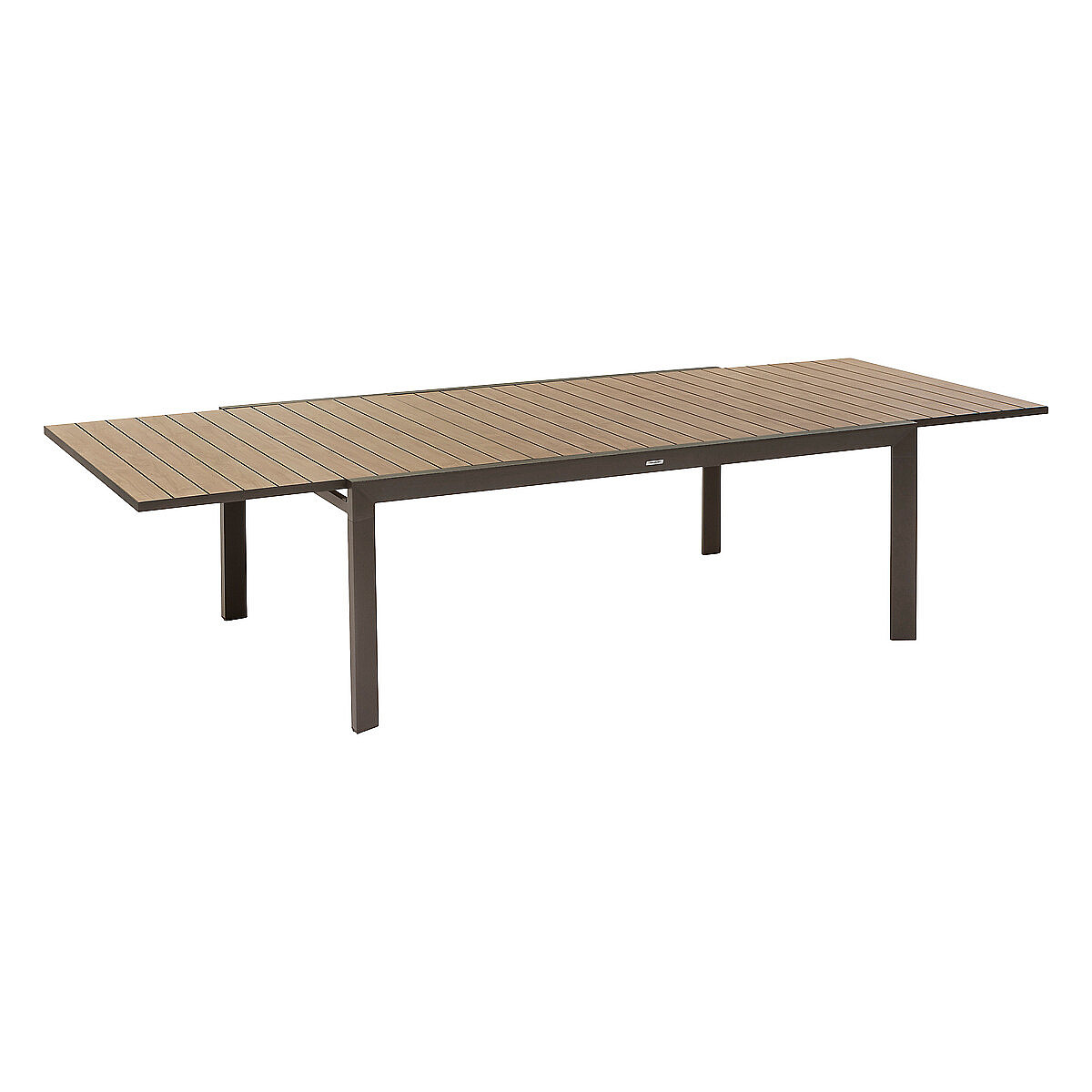 DEOKORK Hliníkový stůl BRIXEN 200/320 cm (šedo-hnědá)