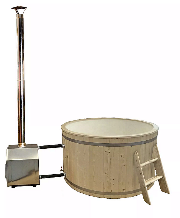 Levně DEOKORK Dřevěná káď s vložkou Hot tub (900L)