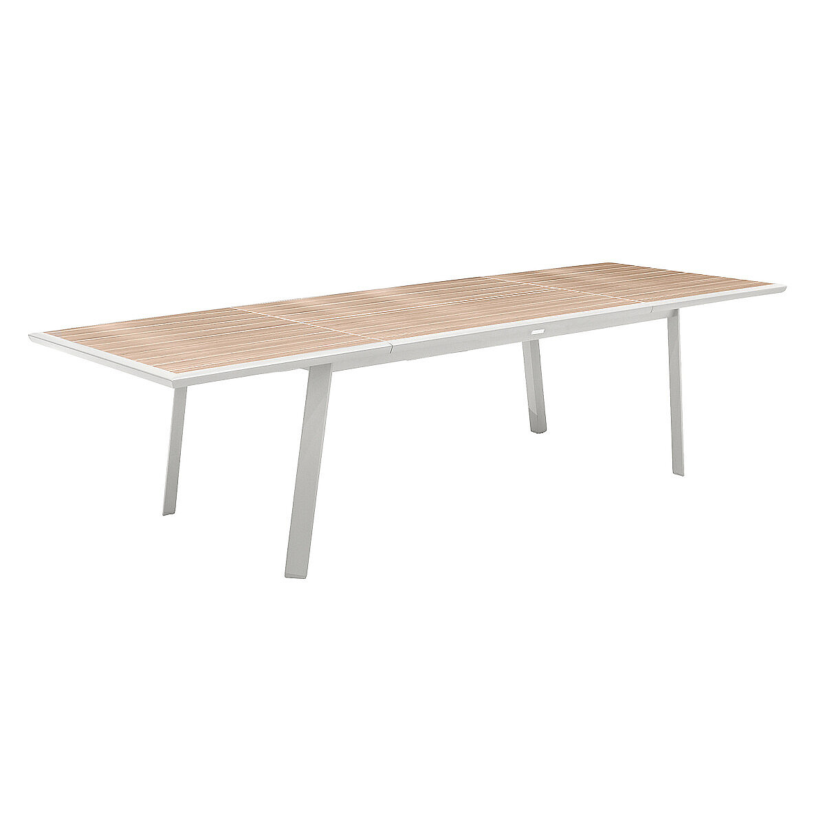 Levně Hliníkový stůl NOVARA 220/314 cm (bílá)
