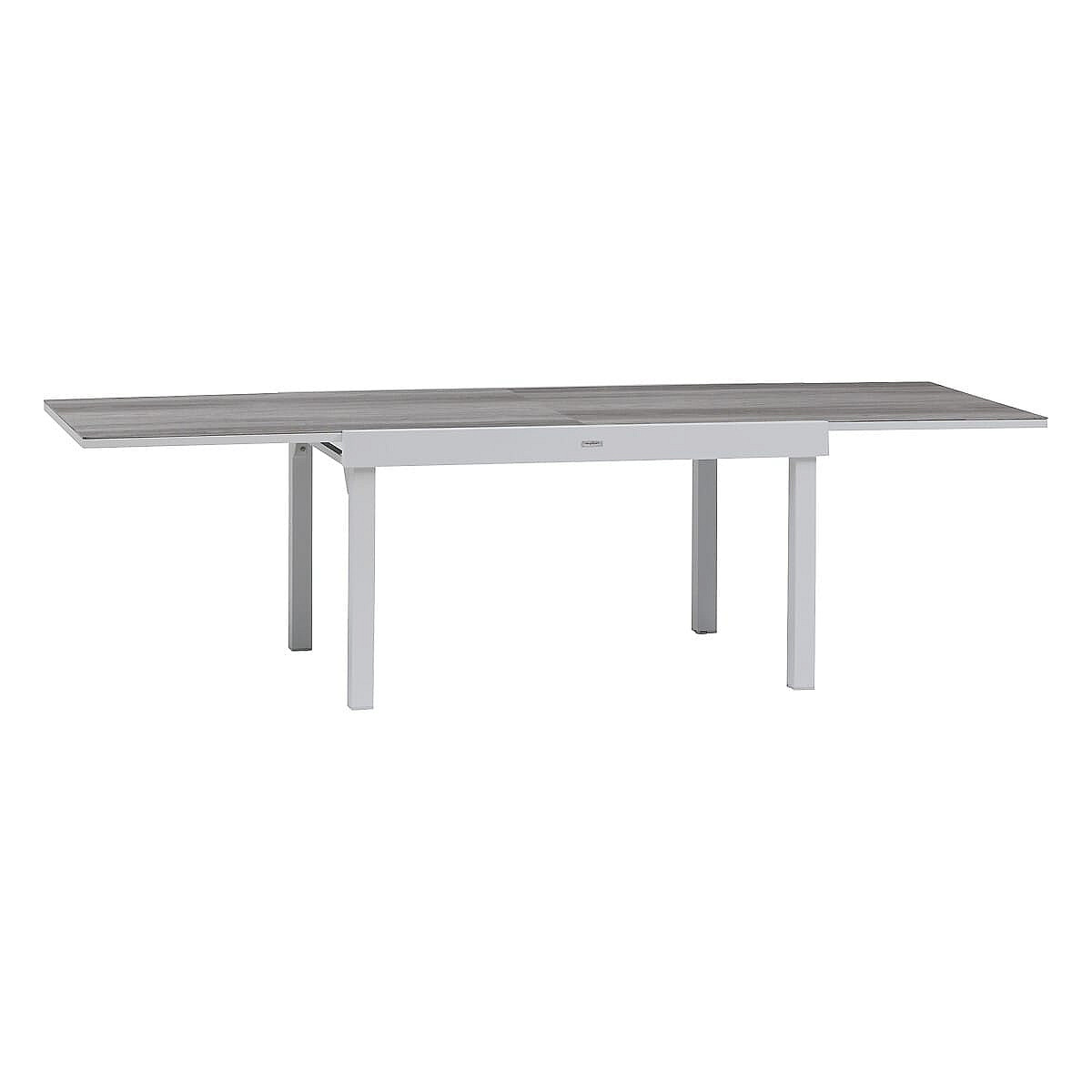 DEOKORK Hliníkový stůl VALENCIA 135/270 cm (bílá)