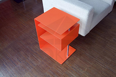 Stolek RADIUS DESIGN (X-CENTRIC TABLE orange 530B) oranžový