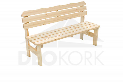 Masivní dřevěná zahradní lavice z borovice dřevo 32 mm (200 cm)