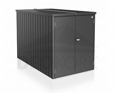 Multifunkční úložný prostorný box Minigaráž  (tmavě šedá metalíza)