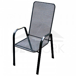 Kovová židle (křeslo) Sága vysoká DEOKORK