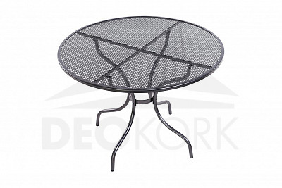 Kovový stůl bez otvoru na slunečník ø105 cm