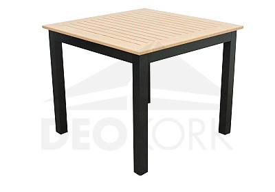 Hliníkový stůl EXPERT WOOD 90x90 cm (antracit)