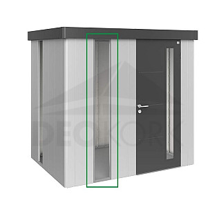 Panel z akrylového skla k domečku Biohort NEO (stříbrná metalíza)