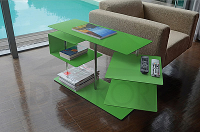 Stolek RADIUS DESIGN (X-CENTRIC TABLE 2 green 570D) zelený