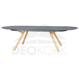 Hliníkový jídelní stůl BOLZANO 162/280x110 cm