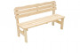 Masivní dřevěná zahradní lavice z borovice dřevo 32 mm (150 cm)