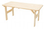 Masivní dřevěný zahradní stůl z borovice dřevo 32 mm (200 cm)