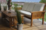 Zahradní teakový konferenční stolek ROSALINE 120 cm