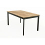 Hliníkový stůl rozkládací CONCEPT 150/210x90 cm (teak)