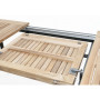 Hliníkový stůl rozkládací CONCEPT 150/210x90 cm (teak)