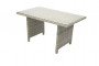 Ratanový stůl 140 x 80 cm SEVILLA (šedá)