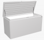 Designový účelový box LoungeBox (stříbrná metalíza)