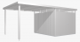 Zahradní domek BIOHORT Highline H5 275 × 315 cm (stříbrná metalíza)
