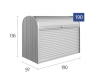 Mnohostranný účelový roletový box StoreMax vel.190 190 x 97 x 136  (šedý křemen metalíza)