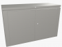 Víceúčelový úložný box HighBoard 160 x 70 x 118 (šedý křemen metalíza)