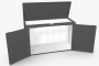 Víceúčelový úložný box HighBoard 200 x 84 x 127 (tmavě šedá metalíza)