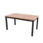 Hliníkový stůl rozkládací EXPERT WOOD 220/280x100 cm (antracit)