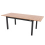 Hliníkový stůl rozkládací EXPERT WOOD 220/280x100 cm (antracit)