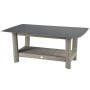 Ratanový stůl 150x100 cm SANTORINI (šedá)