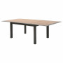 Hliníkový stůl VERMONT 160/254 cm (šedo-hnědý)