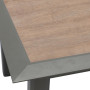Hliníkový stůl VERMONT 160/254 cm (šedo-hnědý)